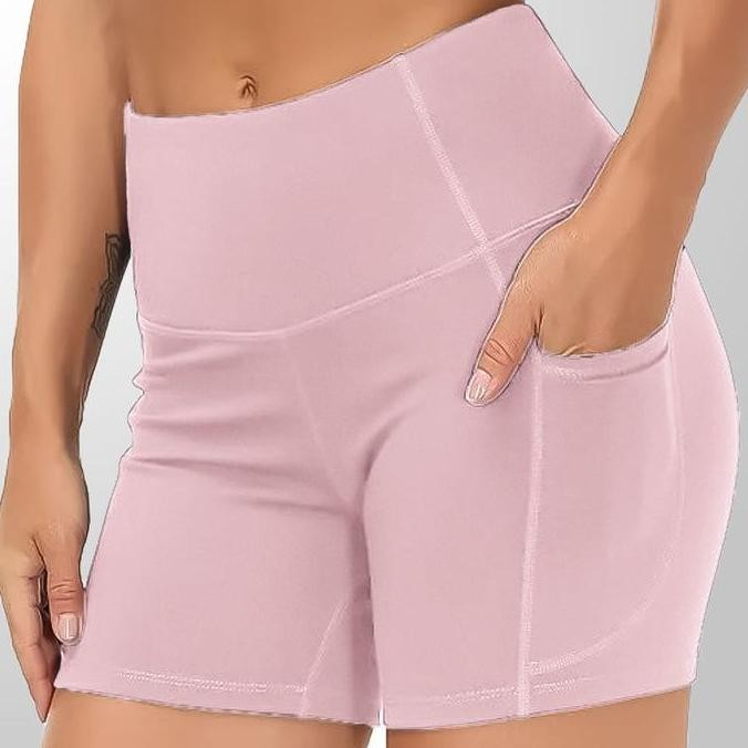 Produk Terbaru Celana Legging Pendek Wanita Workout Shorts Running Yoga Wear Sports Short Dengan Kan