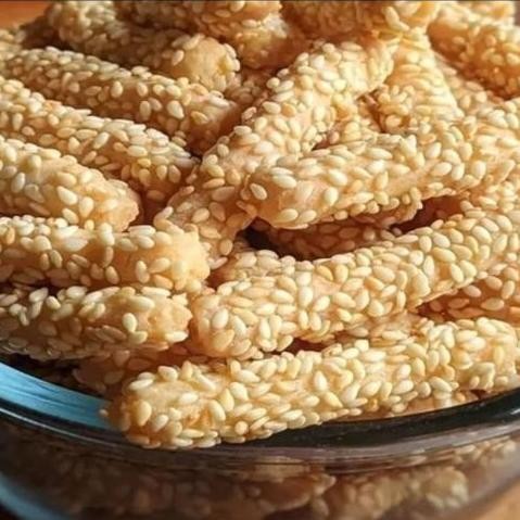 

Terlaris 250G Keciput Ketan Wijen Panjang Renyah Manis Gurih Snack Murah