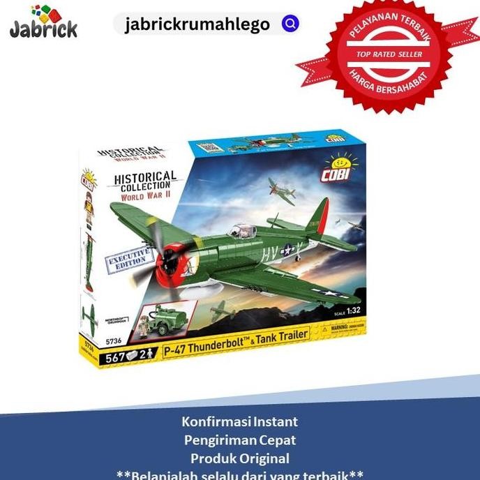 COBI 5736 (P - 47 Thunderbolt & Tank Trailer)
