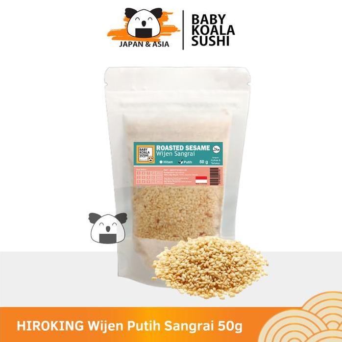 

Terlaris Hiroking Biji Wijen Putih Sangrai 100G Halal Roasted White Sesame
