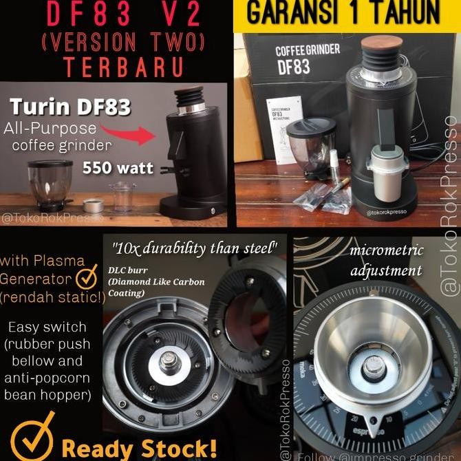 TERLARIS - DF83 coffee grinder all purpose 83mm burr- DF83 Solo / Turin / G-iota