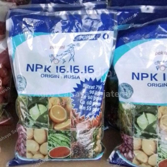 

Terlaris Pupuk Npk Pak Tani 16 16 16 Kemasan Pabrik 1Kg