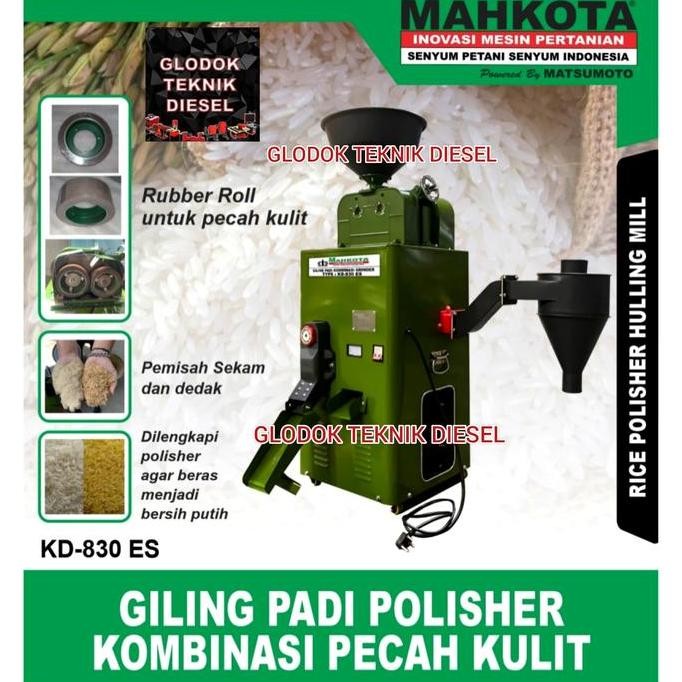 

Terlaris Mesin Giling Padi, Polisher Kombinasi Pecah Kulit Kd 830 Es Kd-830 Es