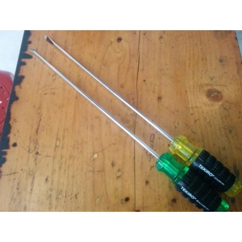 Terlaris Obeng Karet Tekiro 6mm Panjang 30cm 6x300 Min(-) Dan Plus(+) (Harga perbiji)