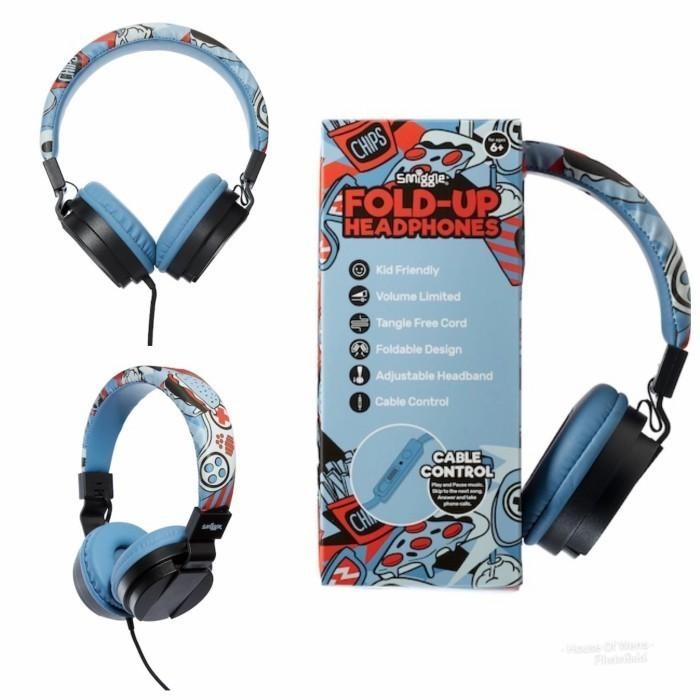 Smiggle Illusion Fold Up Headphones - Headphone Smiggle Original