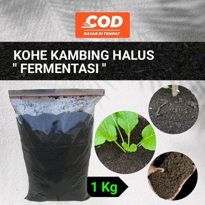 

Terlaris Pupuk Kandang Kohe Kambing Fermentasi++ Kemasan 1Kg.