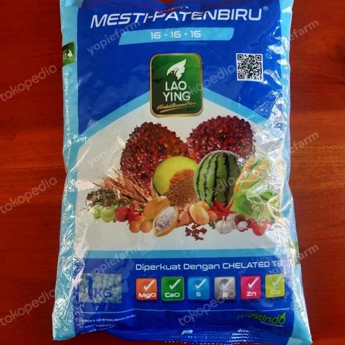 

Terlaris Pupuk Npk Mestipatenbiru 1Kg