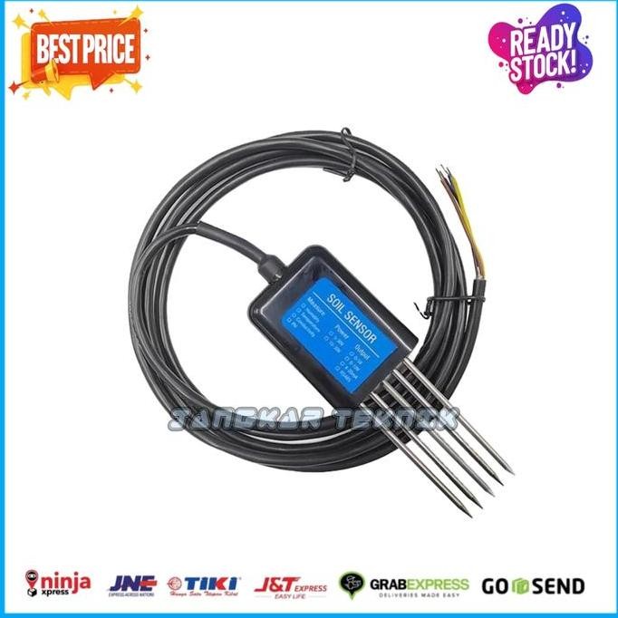 

Terlaris Rs485 Soil Npk Ph Ec Temp Humidity Sensor Tester 7 In 1 Soil