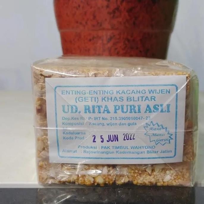 

Terlaris Enting-Enting Kacang Wijen (Geti)