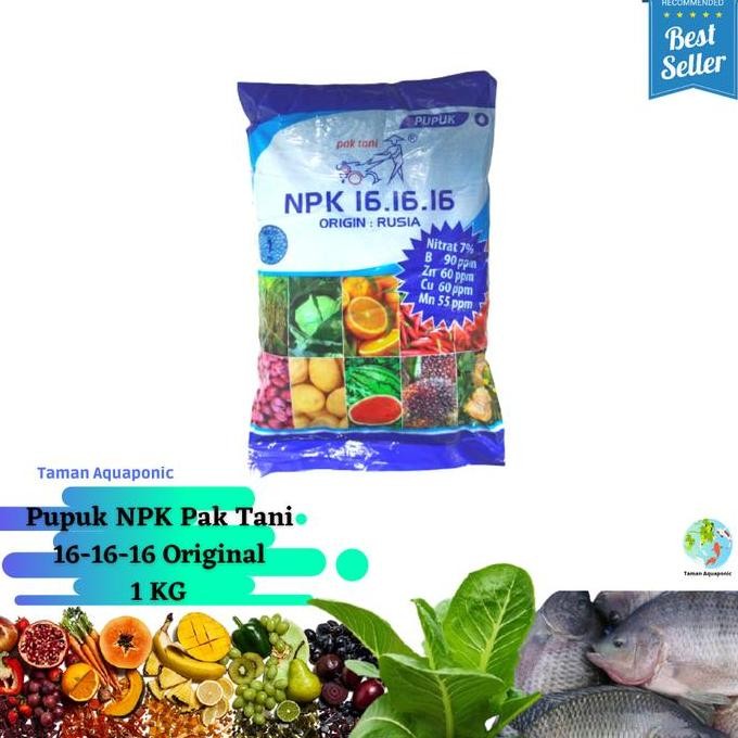 

Terlaris Pupuk Npk Pak Tani 16-16-16 1 Kg Original