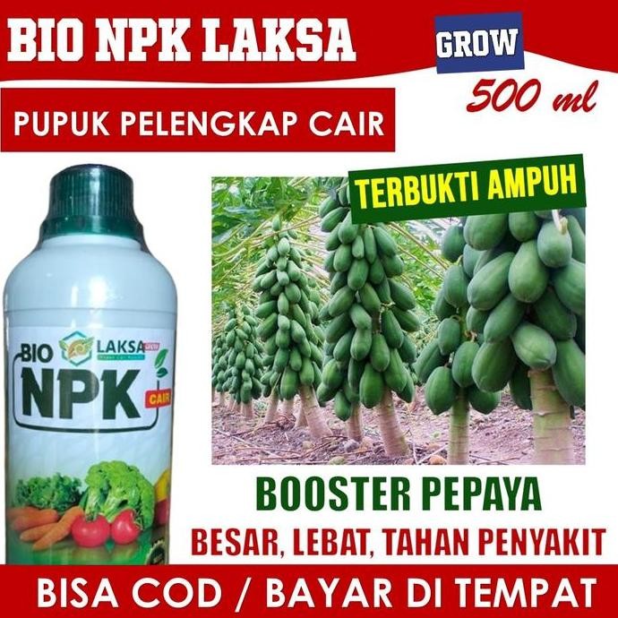 

Terlaris Pupuk Pepaya California Terbaik Npk Laksa 500 Ml - Pupuk Semprot Pepaya California Besar Hasil Maksimal, Pupuk Pelebat Pepaya California Cepat Panen, Pupuk Kocor Pepaya California Mujarab Paling Bagus Melebatkan Pepaya California Sehat Tanpa