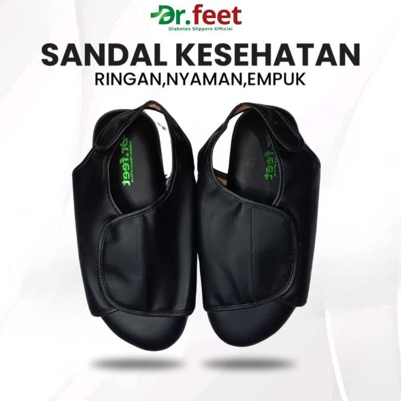 Terlaris Sandal Diabetes Dr.feet Sandal Kesehatan Diabetes Kaki Bengkak Kapalan Anti Air Pria Wanita