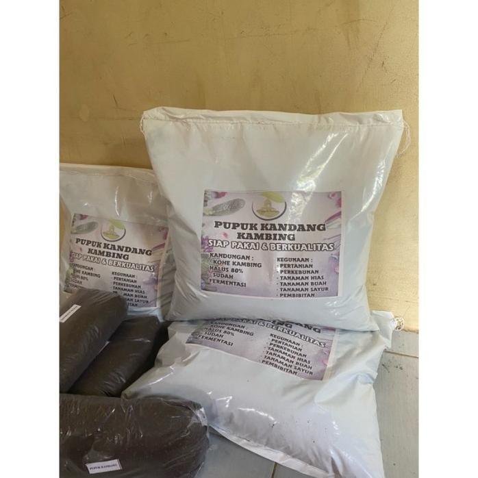 

Terlaris Pupuk Organik Kandang Kambing Kemasan 7Kg