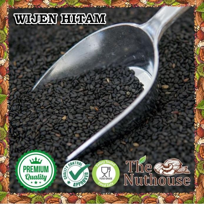 

Terlaris 1Kg Black Sesame Seeds Raw / Biji Wijen Hitam Mentah [Premium]