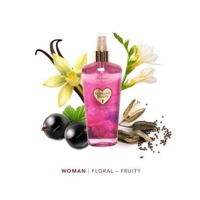 BEBAS ONGKIR - BEVERLY'S SECRET SPARKLING BEAUTY FRAGRANCE MIST 250 ML