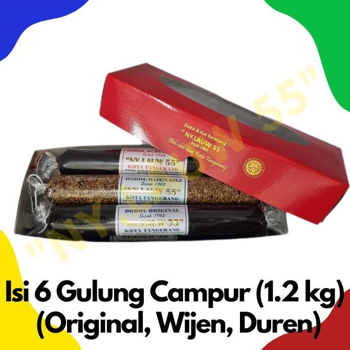 

Terlaris Dodol Ny. Lauw55 Paket Isi 6 (Rasa Wijen, Ori, Duren)