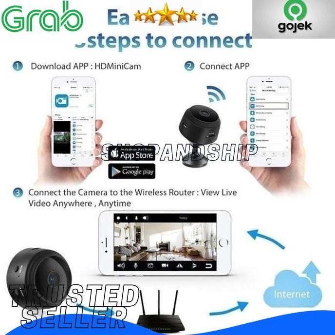 A9 Spy Camera Mini Magnet HD IP Camera CCTV Mini Wireless