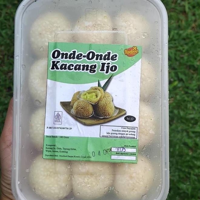 

Terlaris Onde-Onde Kacang Hijau Frozen Food Isi 12