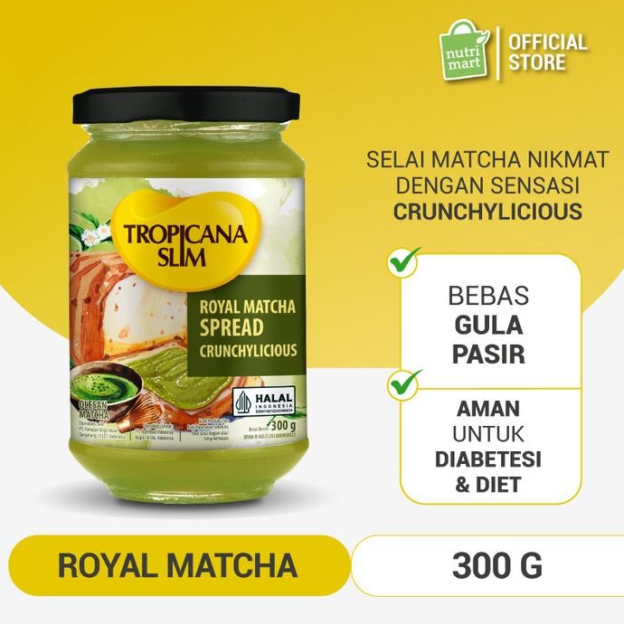 

Produk Baru!! Tropicana Slim Royal Matcha Spread 300g - Selai Matcha Bebas Gula Pasir