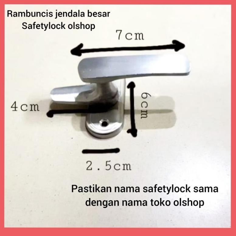 ND rambuncis Grendel jendela stainless steel