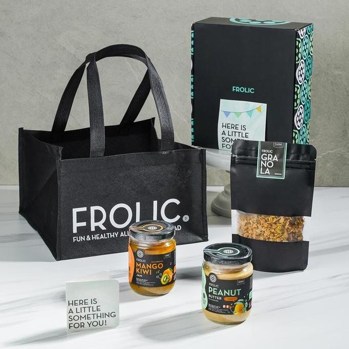 

Produk Baru!! FROLIC Granola Gift Set Hadiah Parsel A (2 Selai & 1 Granola)