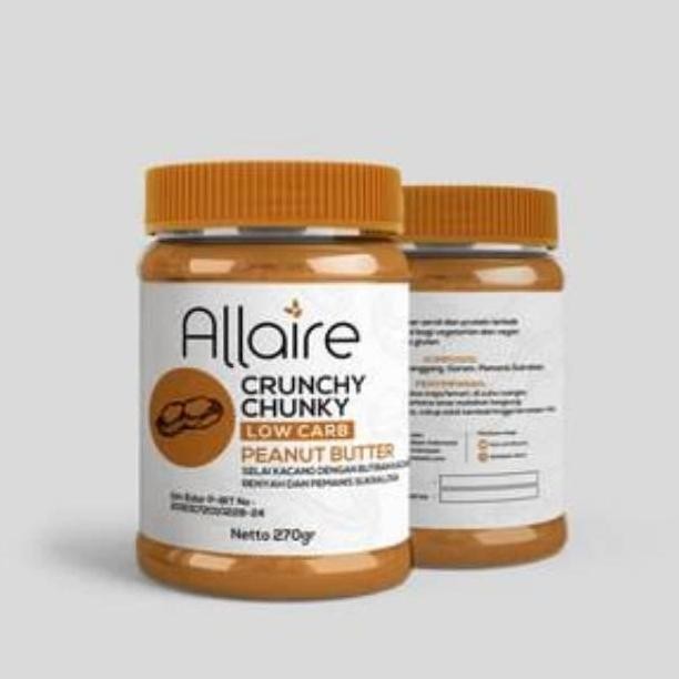 

Produk Baru!! Allaire Crunchy Chunky Peanut Butter Selai Kacang Keto Friendly