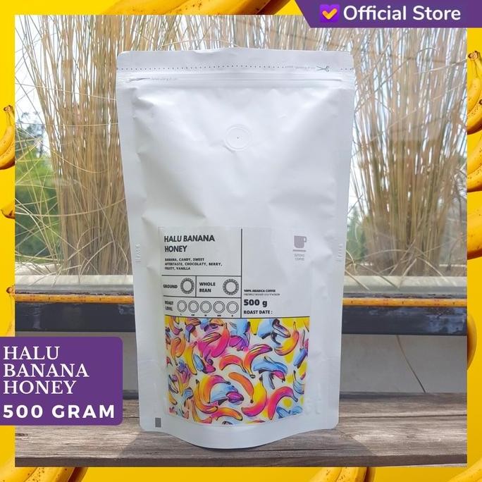 

KOPI ARABIKA HALU BANANA HONEY 500 GRAM BIJI DAN BUBUK TERMURAH