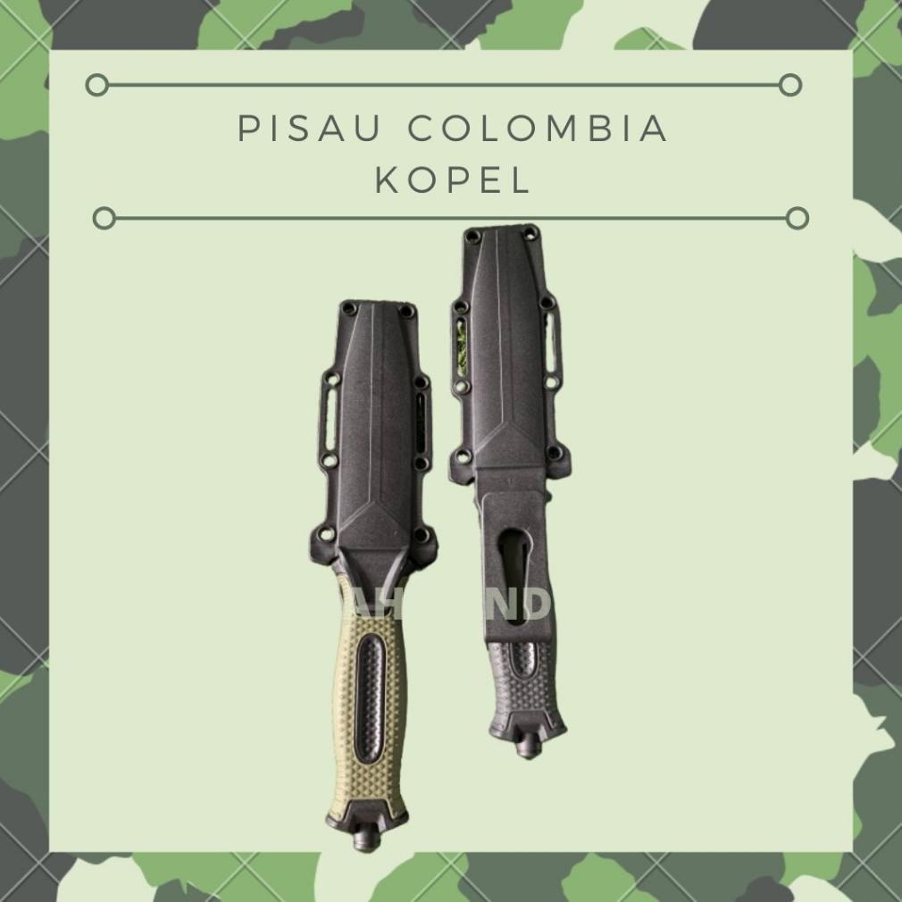 Pisau Colombia Kopel Pisau Berburu Survival Outdoor 2948A USA AST