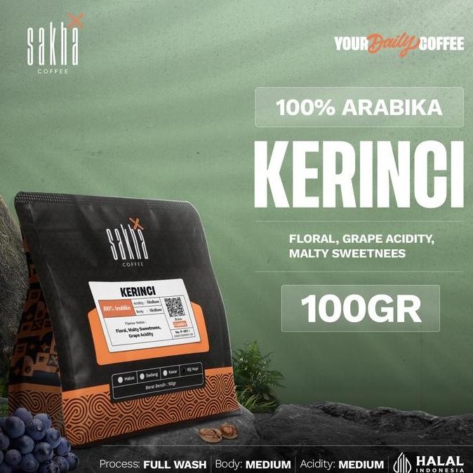 

KOPI ARABIKA KERINCI SUMATRA ARABICA COFFEE ROAST BEAN 100G BIJI BUBUK TERMURAH
