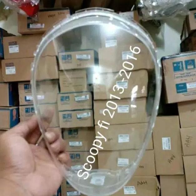 BERKUALITAS MIKA KACA LAMPU DEPAN HONDA SCOOPY FI 2013 2014 2015 2016 MER