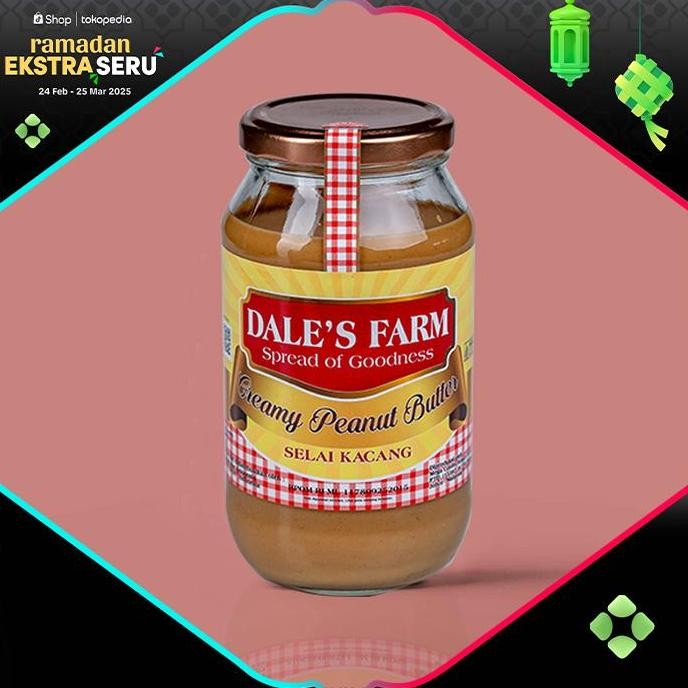 

Produk Baru!! Dales Farm Creamy Peanut Butter 500gr Selai Kacang