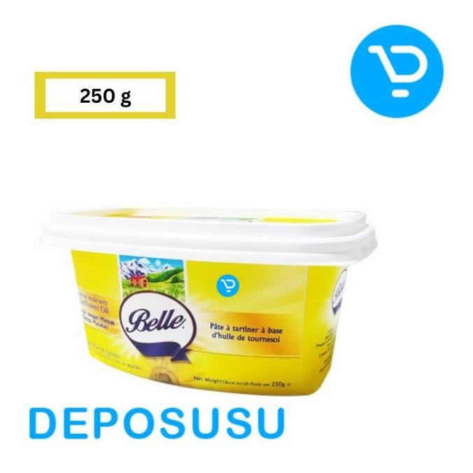 

BELLE MARGARINE BUTTER SPREAD WITH SUNFLOWER OIL MENTEGA DENGAN MINYAK BIJI BUNGA MATAHARI 250G TERMURAH