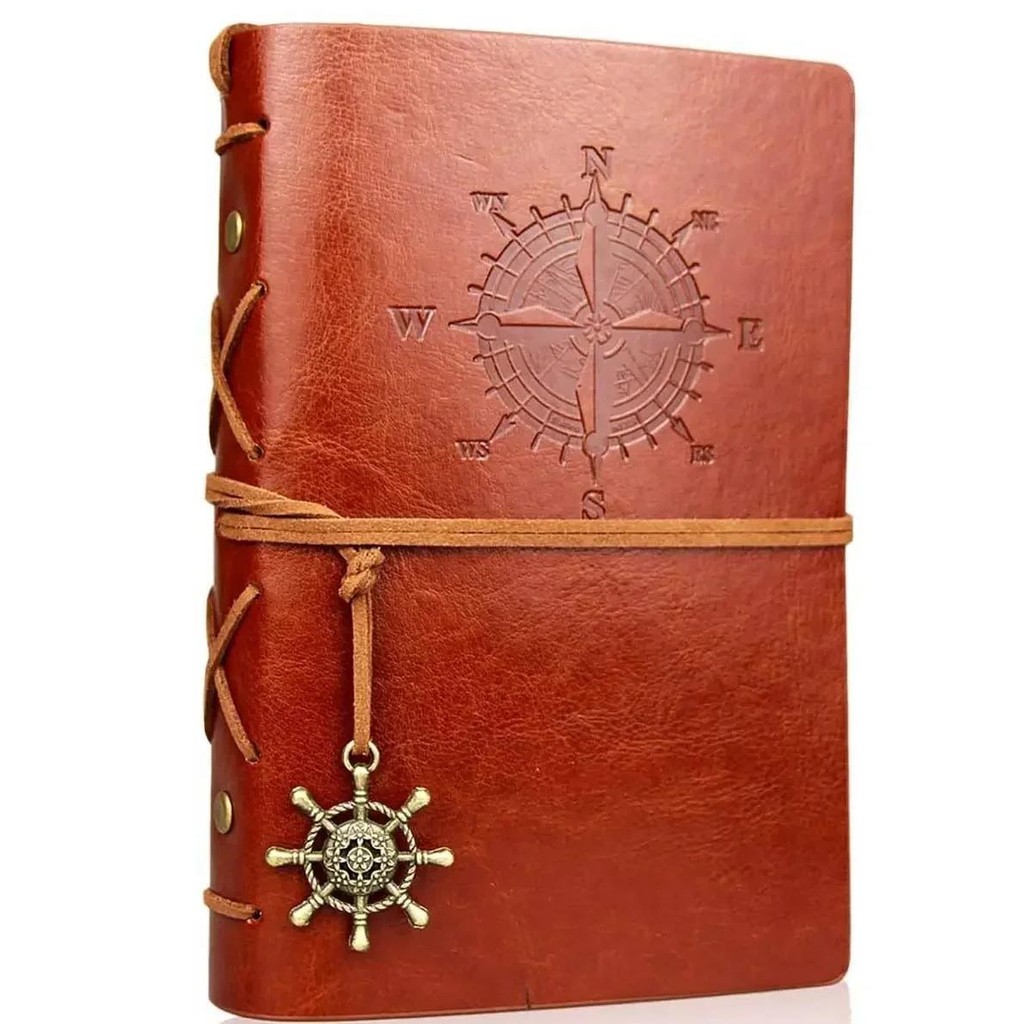 

Retro Notebooks & Journals Agenda Binder Sketch Book Leather Soft Cover 14X10Cm Replaceable Kraft Paper Inner Korean Stationery