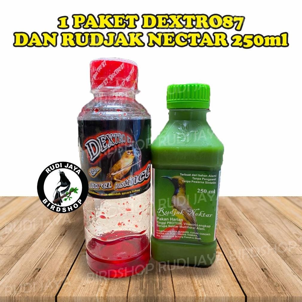 Fs-6 Jg-56 1 Paket Dextro87 Dan Rudjak Nectar Rn7 Gold Vitamin Pakan Makanan Lengkap Burung Konin So
