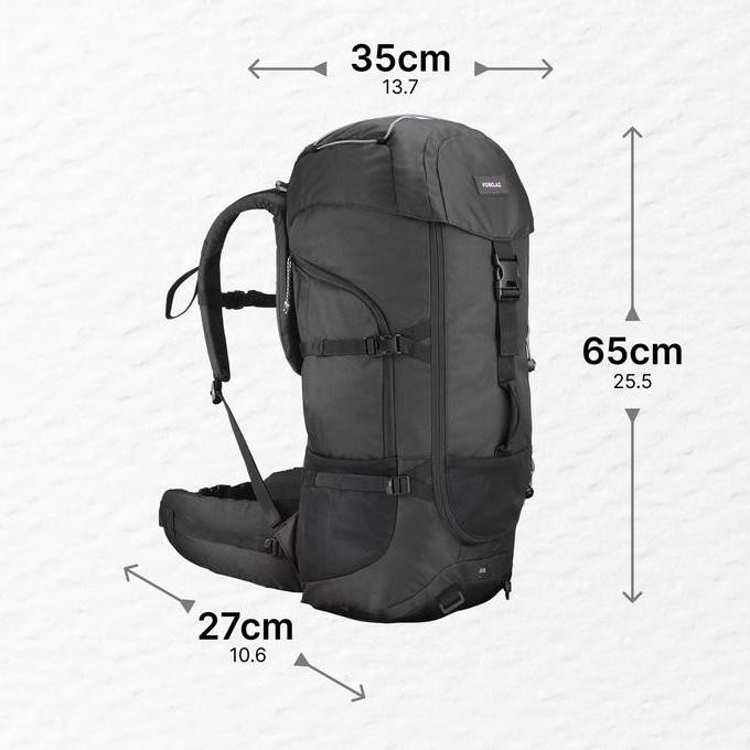 Sale Decathlon  Forclaz Ransel Travel 50 L - Hitam - 8735043