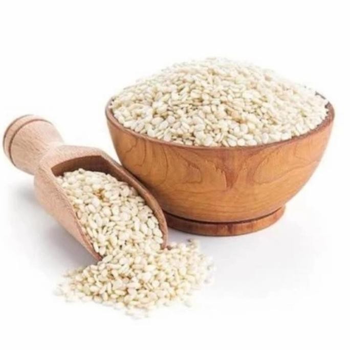 

Terlaris Wijen Putih / White Sesame 1Kg/500Gr/250Gr/100Gr/50Gr