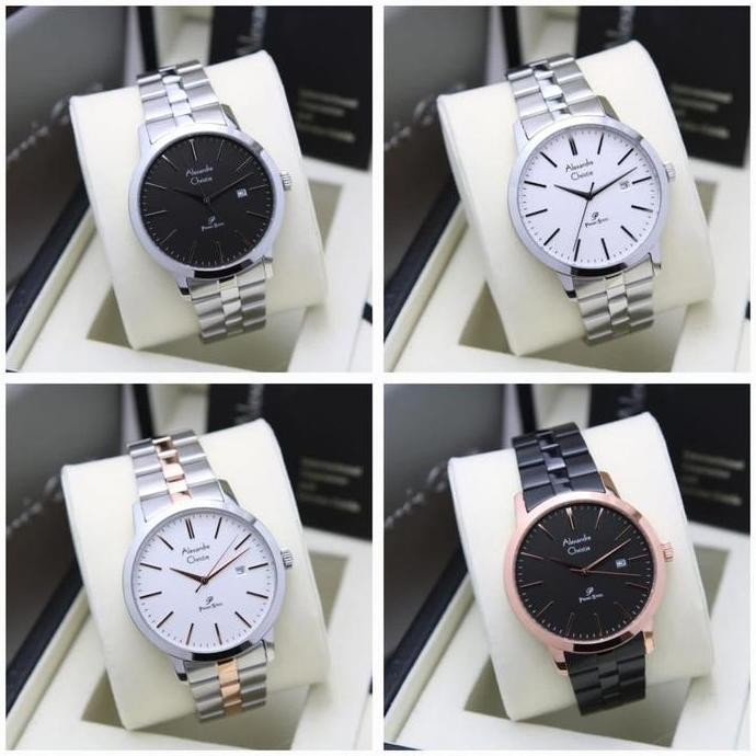 Murah Jam Tangan Pria Alexandre Christie Ac 1007 Md / Ac1007 / 1007 Rantai Original Analog Tahan Air