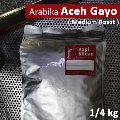 

Arabika Aceh Gayo 250 gram ( Medium Roast ) Biij Kopi / bubuk