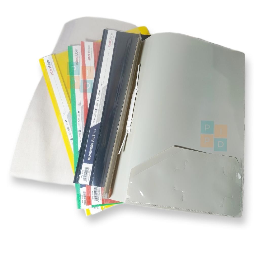 

INTERXFOLDER - Business File Map Plastik Ukuran A4 Warna - LUSIN