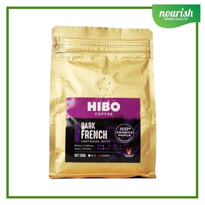 

Hibo, Organic Coffee Dark French 200gr / Kopi Organik Arabica BUBUK