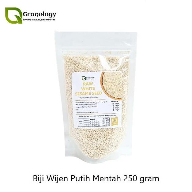 

Terlaris Wijen Putih / White Sesame Seed (250 Gram) By Granology