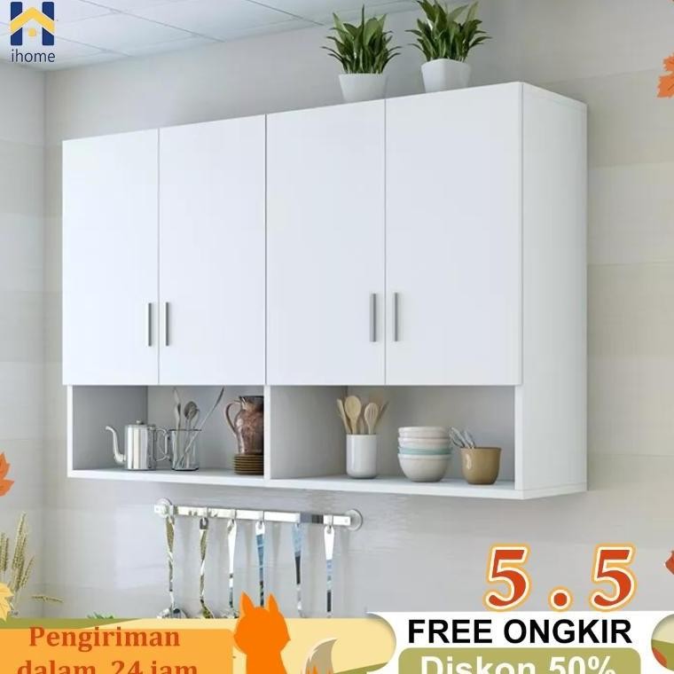 Rak Gantung Dapur/Lemari Kabinet Dapur/Cubic Kitchen Set 4 Pintu Minimalis/ Rak Atas Dapur
