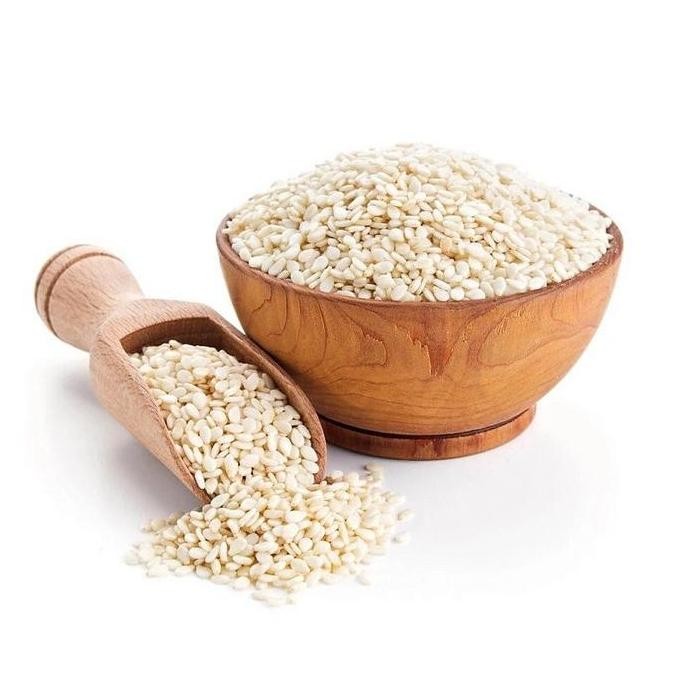 

Terlaris Wijen Putih / White Sesame Seed / Biji Wijen -250 Gr - 1 Kg ( Repack )