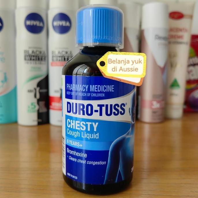 TERMURAH - DURO-TUSS CHESTY Cough Liquid (Obat Batuk) 200mL - Made in Australia