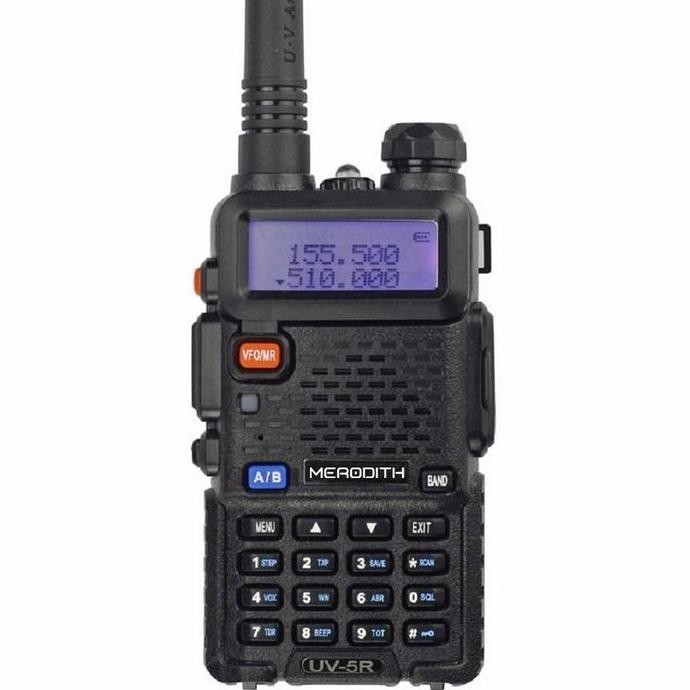 TERLARIS - (COD) HT MERODITH UV5R Walkie Talkie Dual Band 5W 128CH UHF+VHF handy talkie luar ruangan