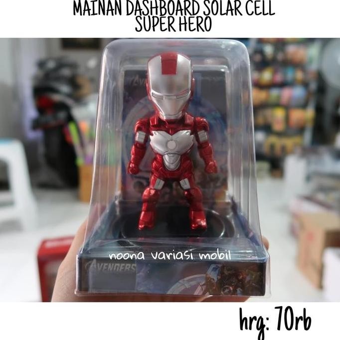 Promo mainan dashboard goyang iron man small boneka pajangan dashboard mobil COD
