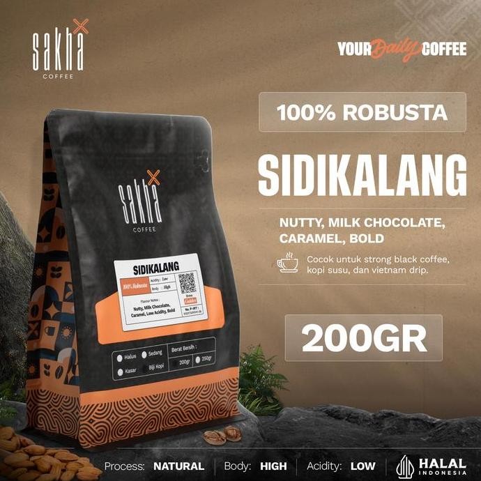 

KOPI ROBUSTA SIDIKALANG COFFEE ROAST BEAN ESPRESSO ROASTED BEANS BIJI BUBUK 200 GRAM TERMURAH