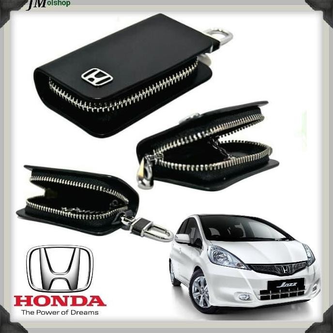 Promo Gantungan Kunci Mobil Honda JAZZ Black Kulit import COD
