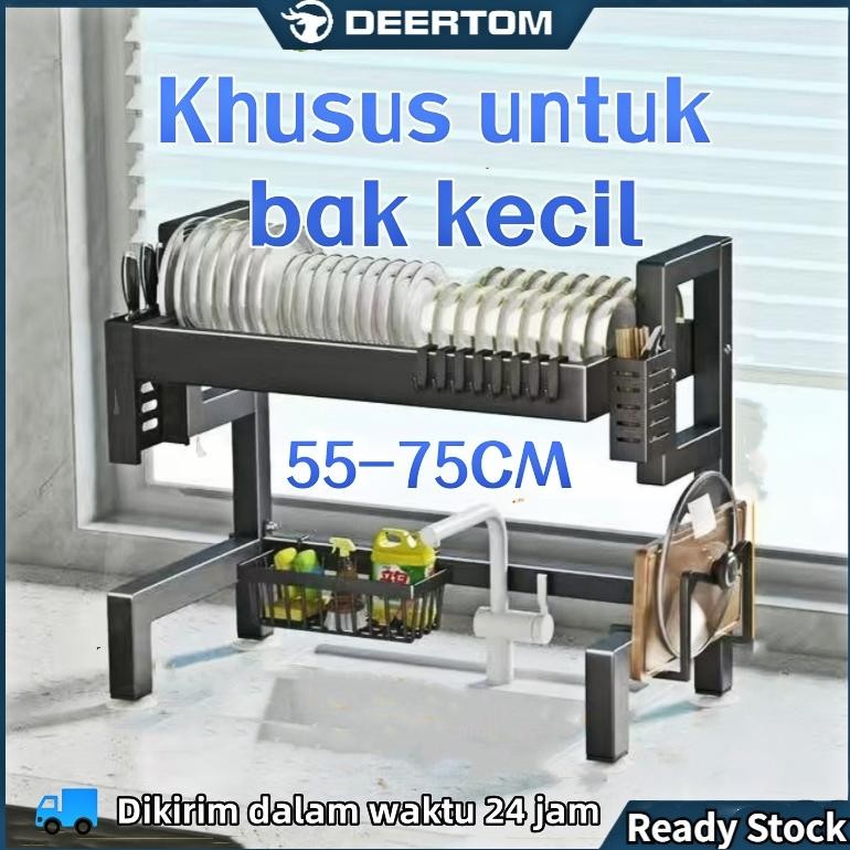 TERLARIS Rak Mangkuk Khusus Untuk Wastafel Kecil Rak Pengering Piring Rak Piring Wastafel Rak Cuci P