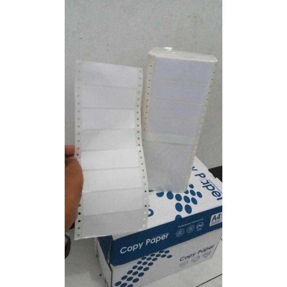 

new stiker label continuous form 10,2 cm x 3,5 cm
